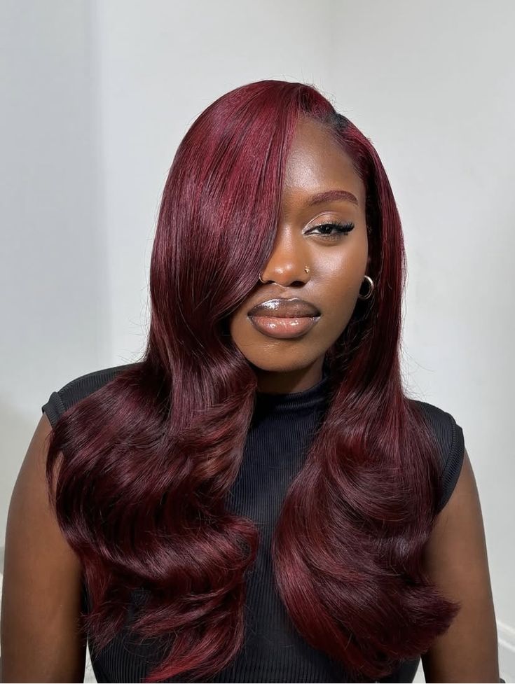 Three flowing hair looks, inspiration for length and volume